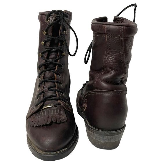 DOUBLE-H Vintage Women's 8" Lacer Briar Pitstop Leather Western Work Boo… - Picture 3 of 12